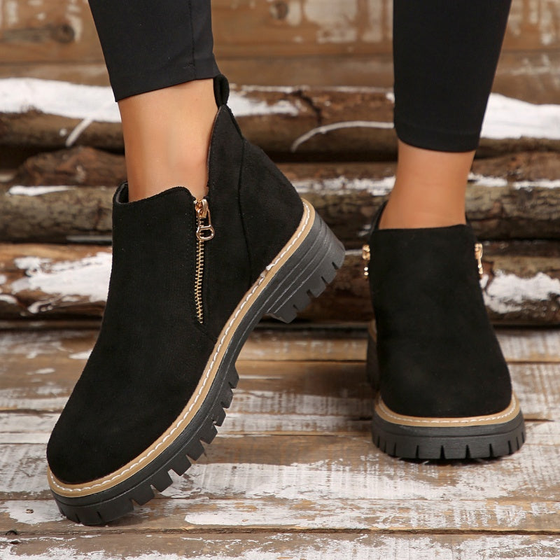 Sienna | Bottines chic à plateforme et semelle épaisse