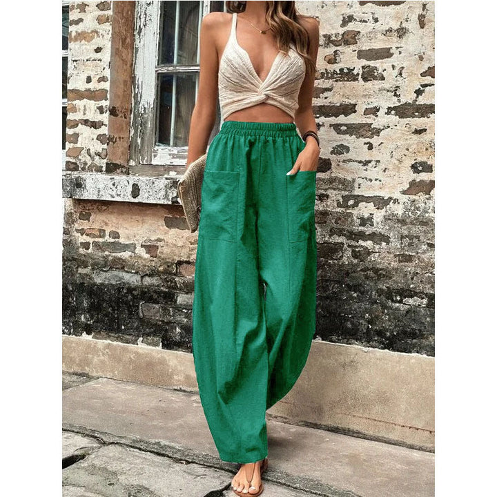 Sophia | Luftige und lässige Palazzo-Hose mit weitem Bein