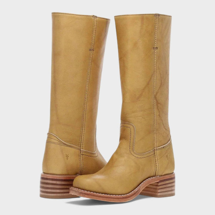 Freya | Stivali eleganti e raffinati al ginocchio in pelle, stile western