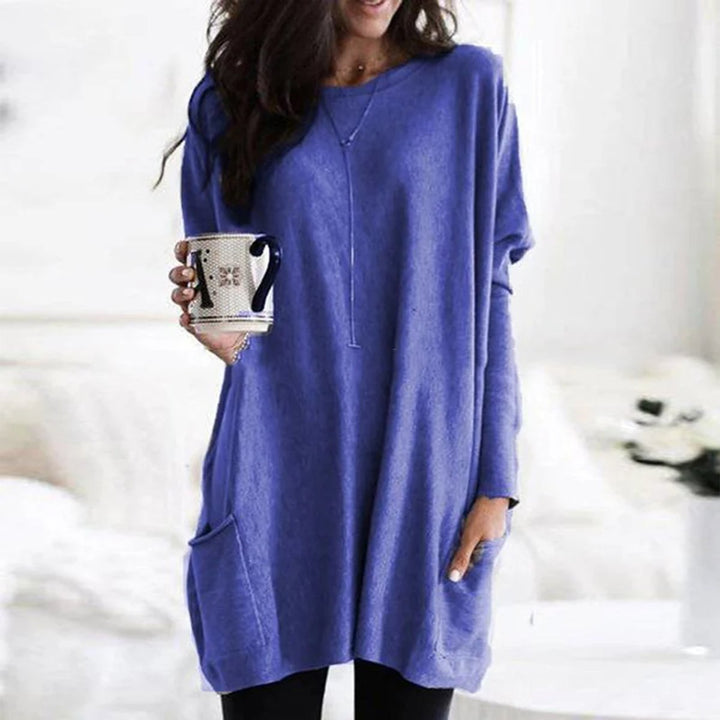Olivia | Comfortable Oversized Tunic Sweater with Pocket