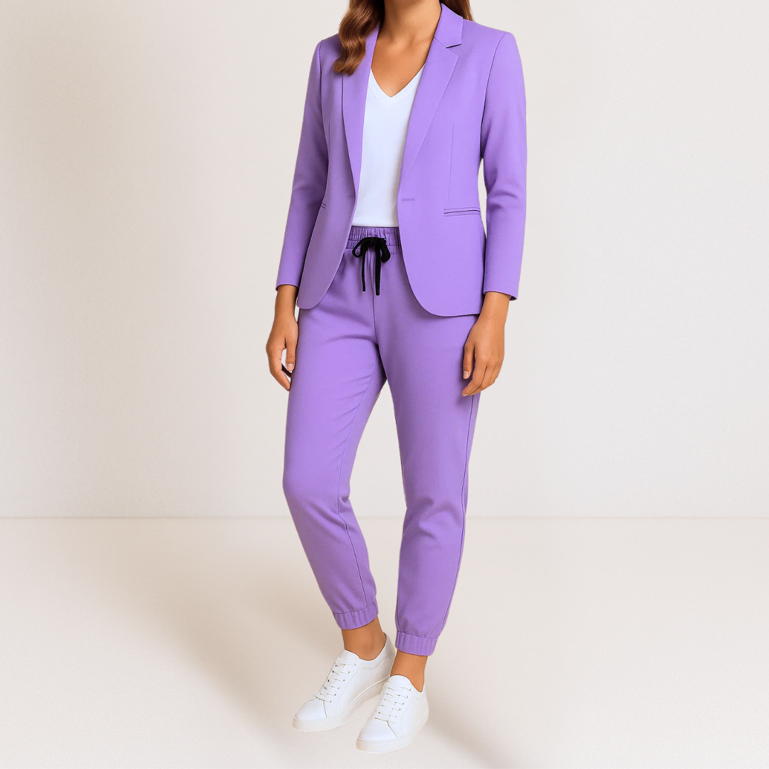 Seraphina | Ensemble blazer et jogging soigné et confortable pour femme