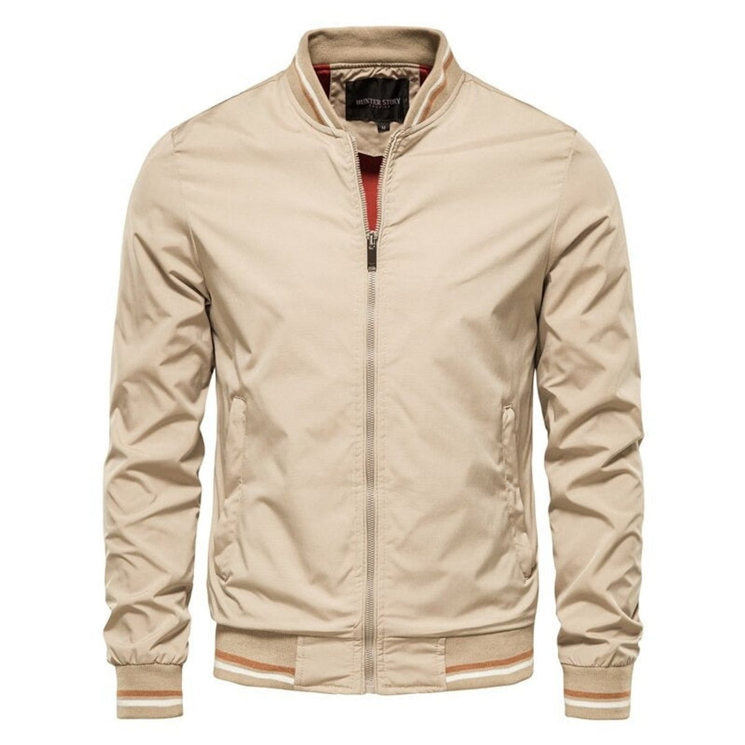 Arthur | Giacca bomber casual con coste a contrasto