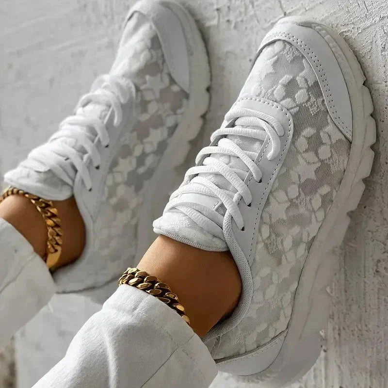 Emily | Sneakers ortopediche traspiranti e sostenitive in mesh, senza lacci