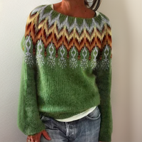 Camille | Artistic and Versatile Geometric Knitted Sweater