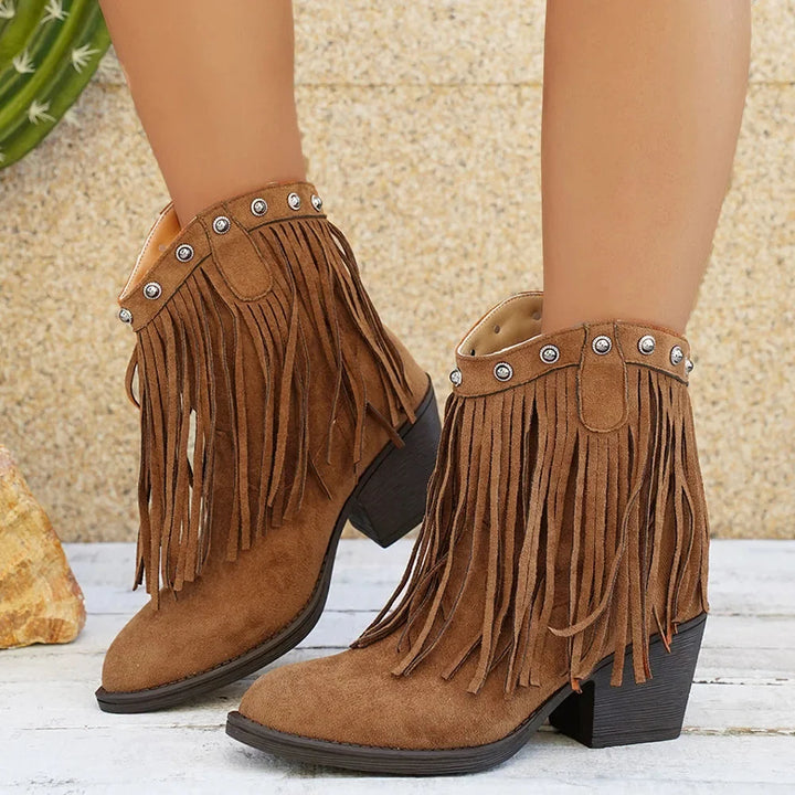 Isabella | Stivali da cowboy chic e classici con frange