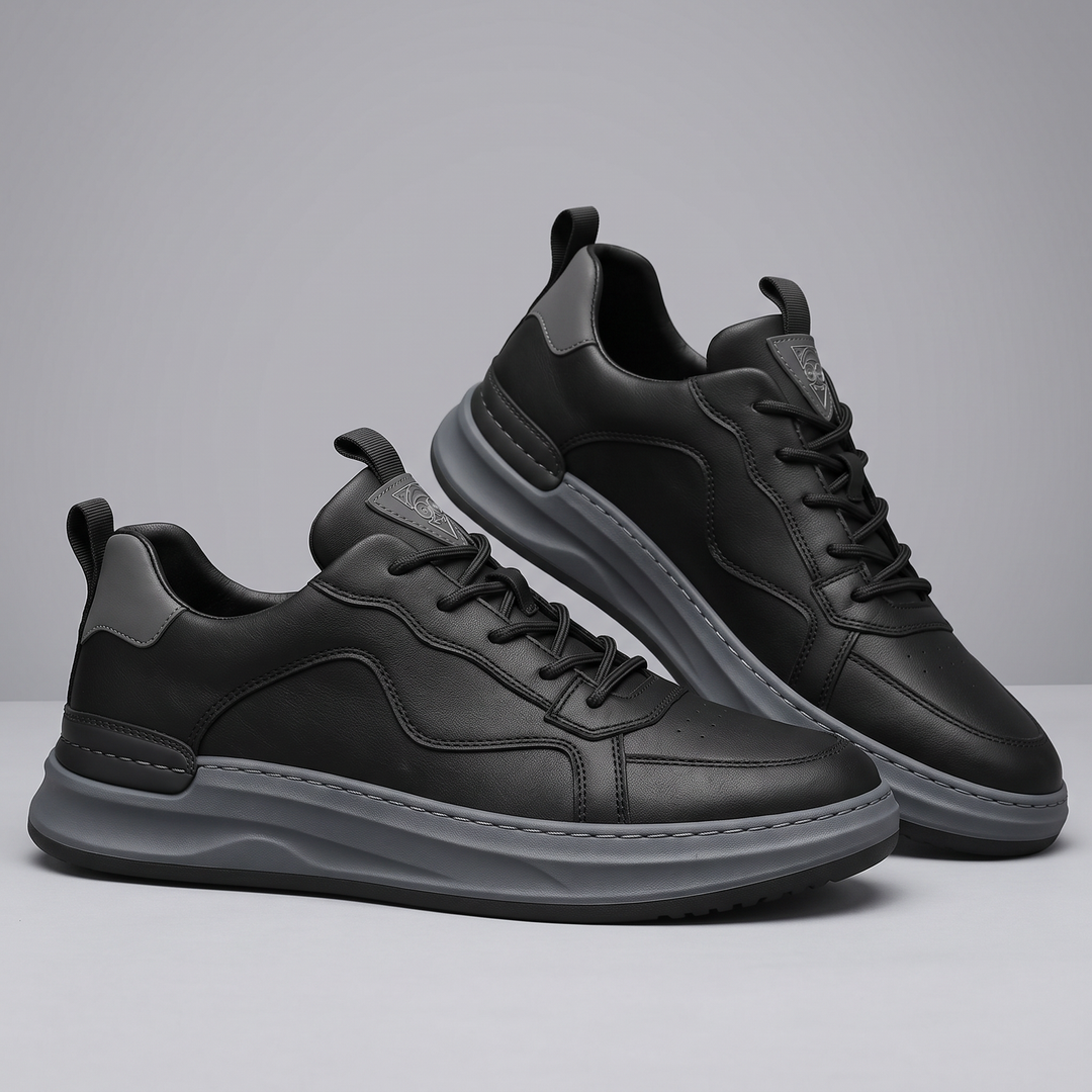 Hudson | Leather Sneakers – Premium Comfort for Men