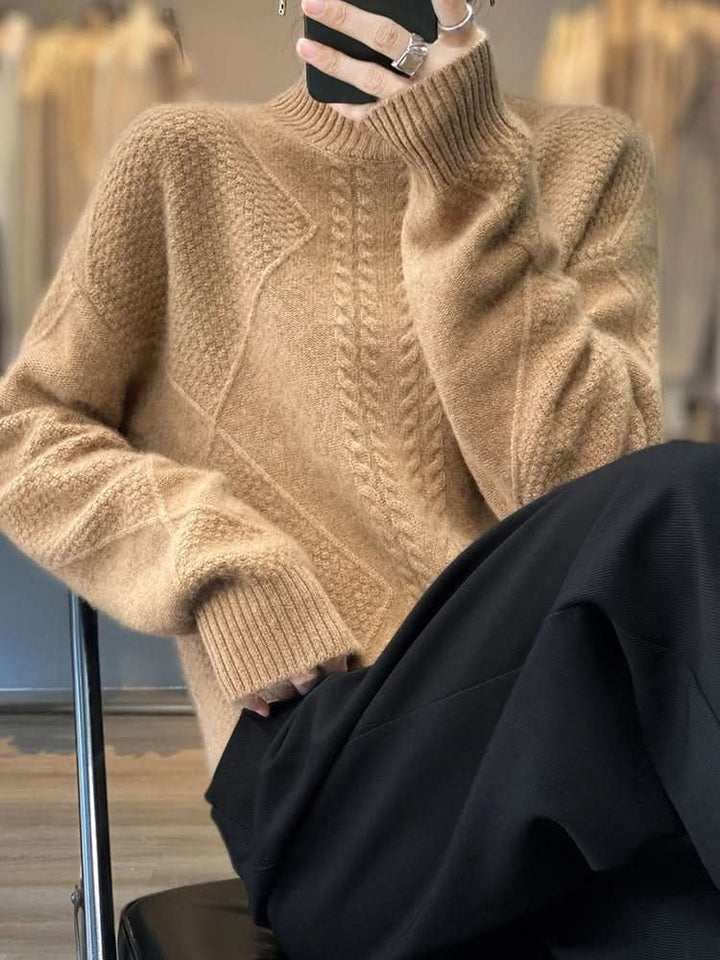 Cleo | Cashmere Sweater – Luxuriously Soft Turtleneck Style for Women