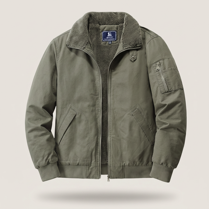 Graham | Fleece Bomber Jacket – Comfortable Style for Men