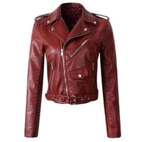 Isabella | Bold and Stylish Women's Cropped Leather Jacket