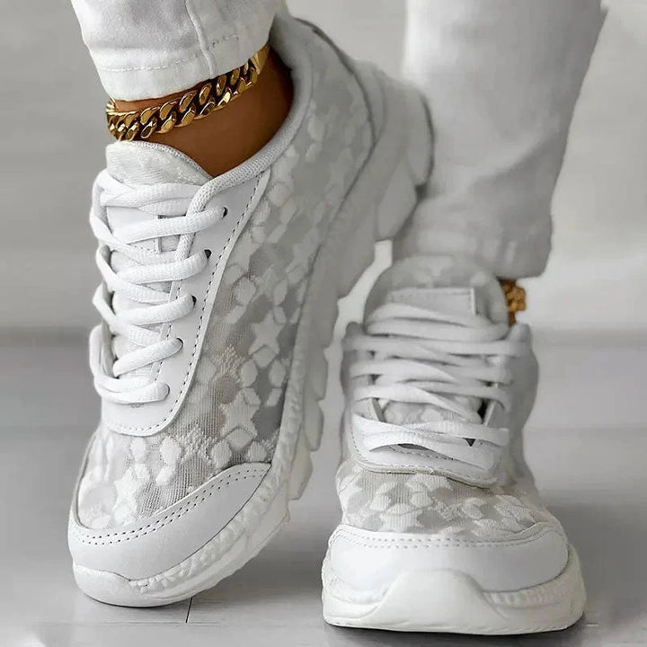 Emily | Sneakers ortopediche traspiranti e sostenitive in mesh, senza lacci