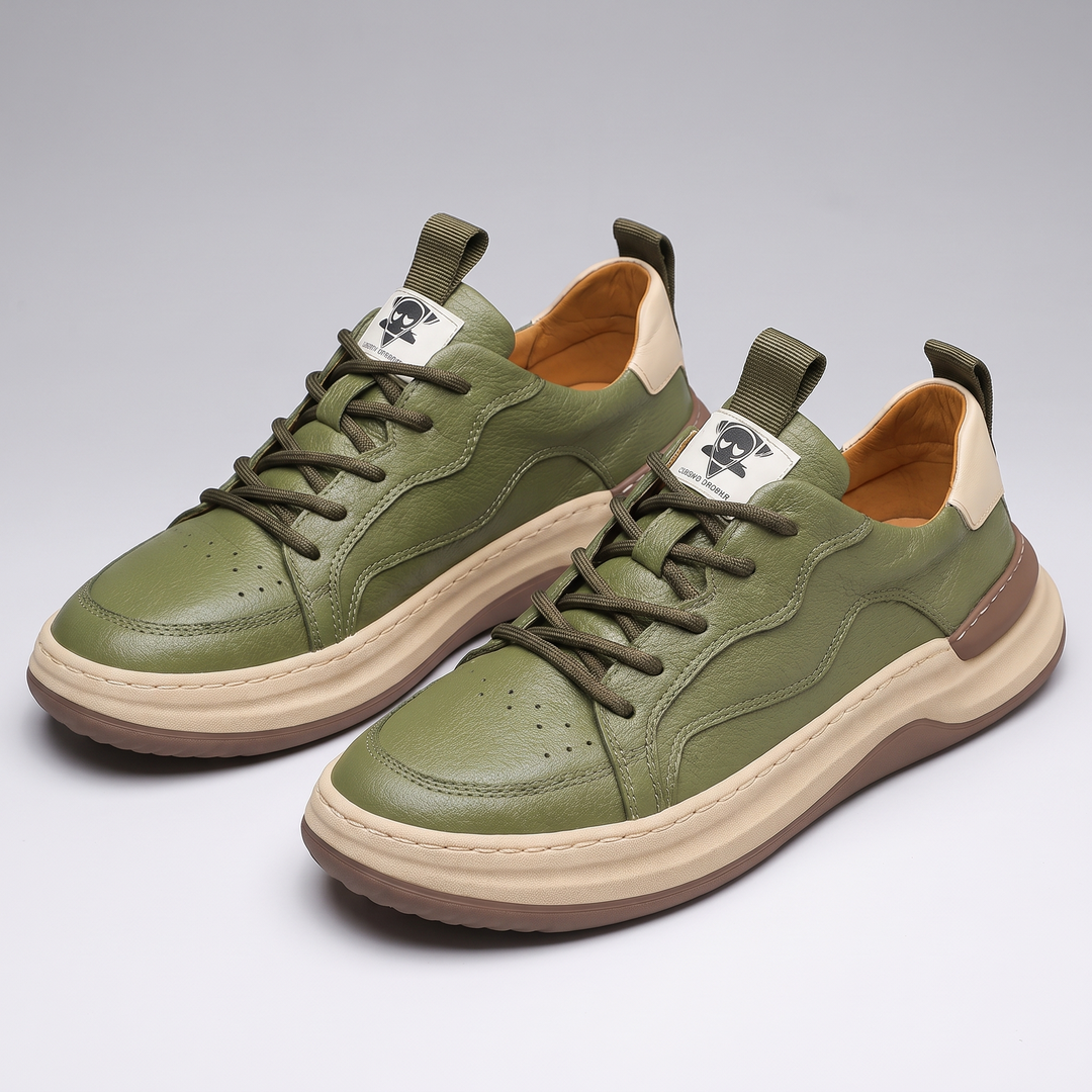 Hudson | Leather Sneakers – Premium Comfort for Men