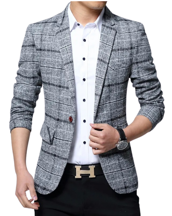 Calvin | Checkered Blazer – Tailored Fit for Men