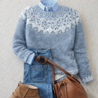 Amelia | Elegant and Comfortable Fair-Isle Nordic Knitted Sweater