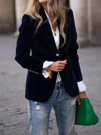 Isabelle | Blazer en velours luxueux et intemporel