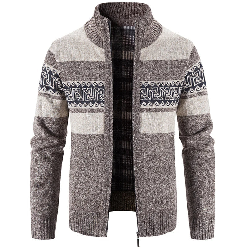 Marco | Veste-pull chaude et confortable en maille à col montant