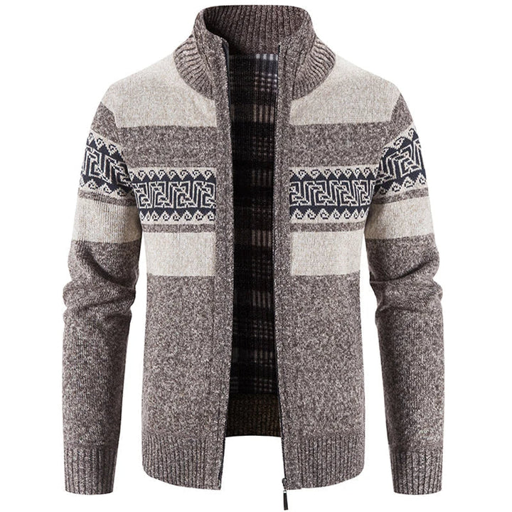 Marco | Veste-pull chaude et confortable en maille à col montant