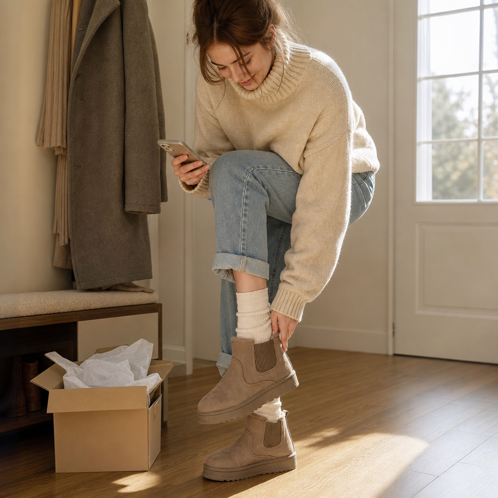 Cozywalk | Fur-Lined Slip-On Winter Boots for Women