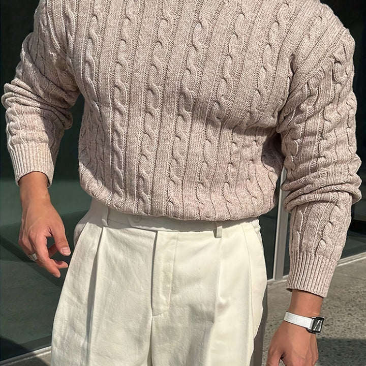 Jonas | Cable Knit Sweater – Everyday Comfort for Men