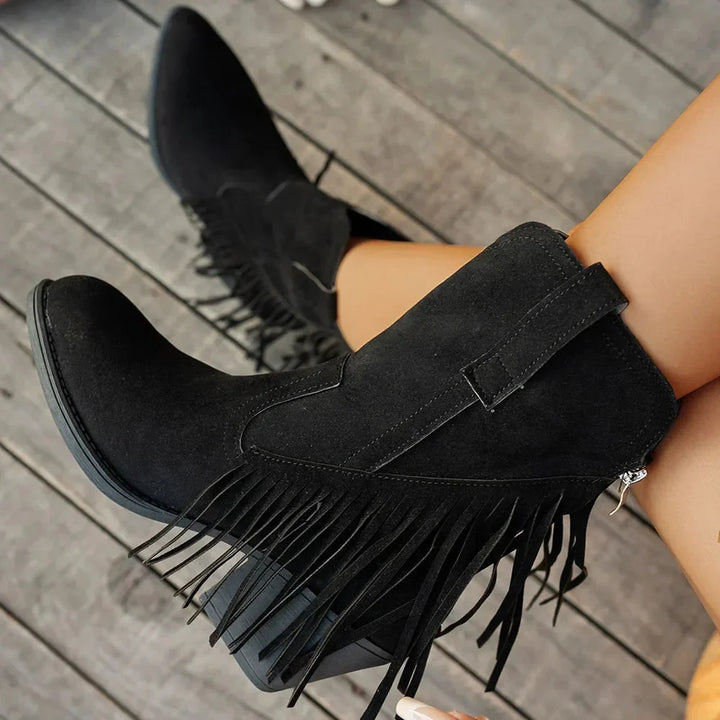 Isabella | Stivali da cowboy chic e classici con frange