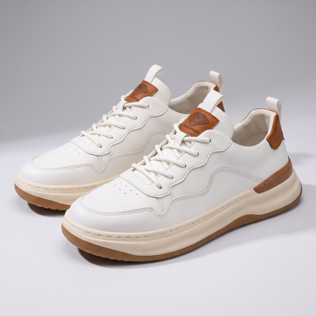 Hudson | Leather Sneakers – Premium Comfort for Men