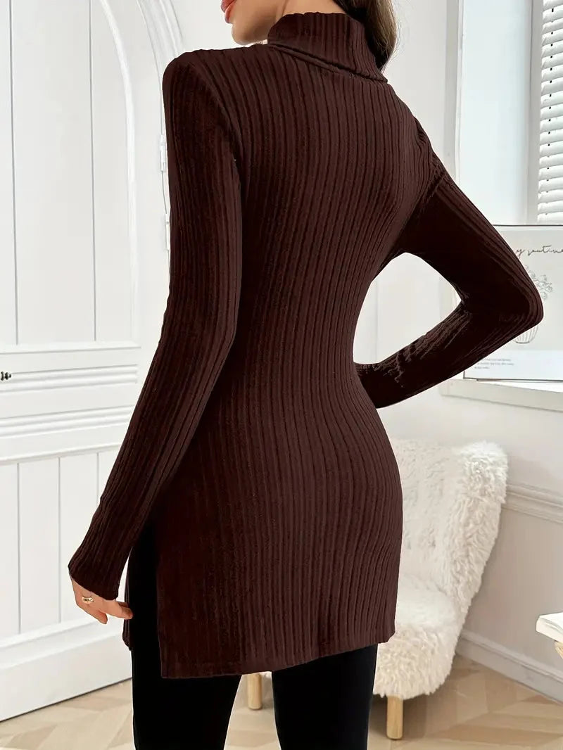 Sarah | Turtleneck Sweater – Elegant Slim Fit Style for Women