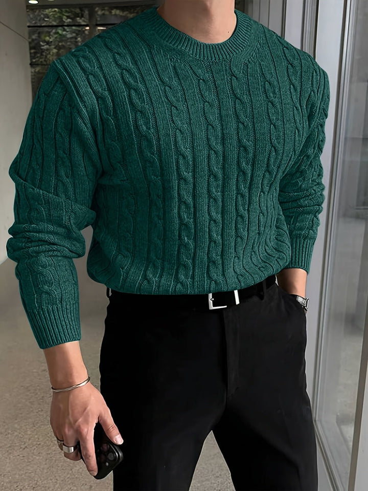 Jonas | Cable Knit Sweater – Everyday Comfort for Men