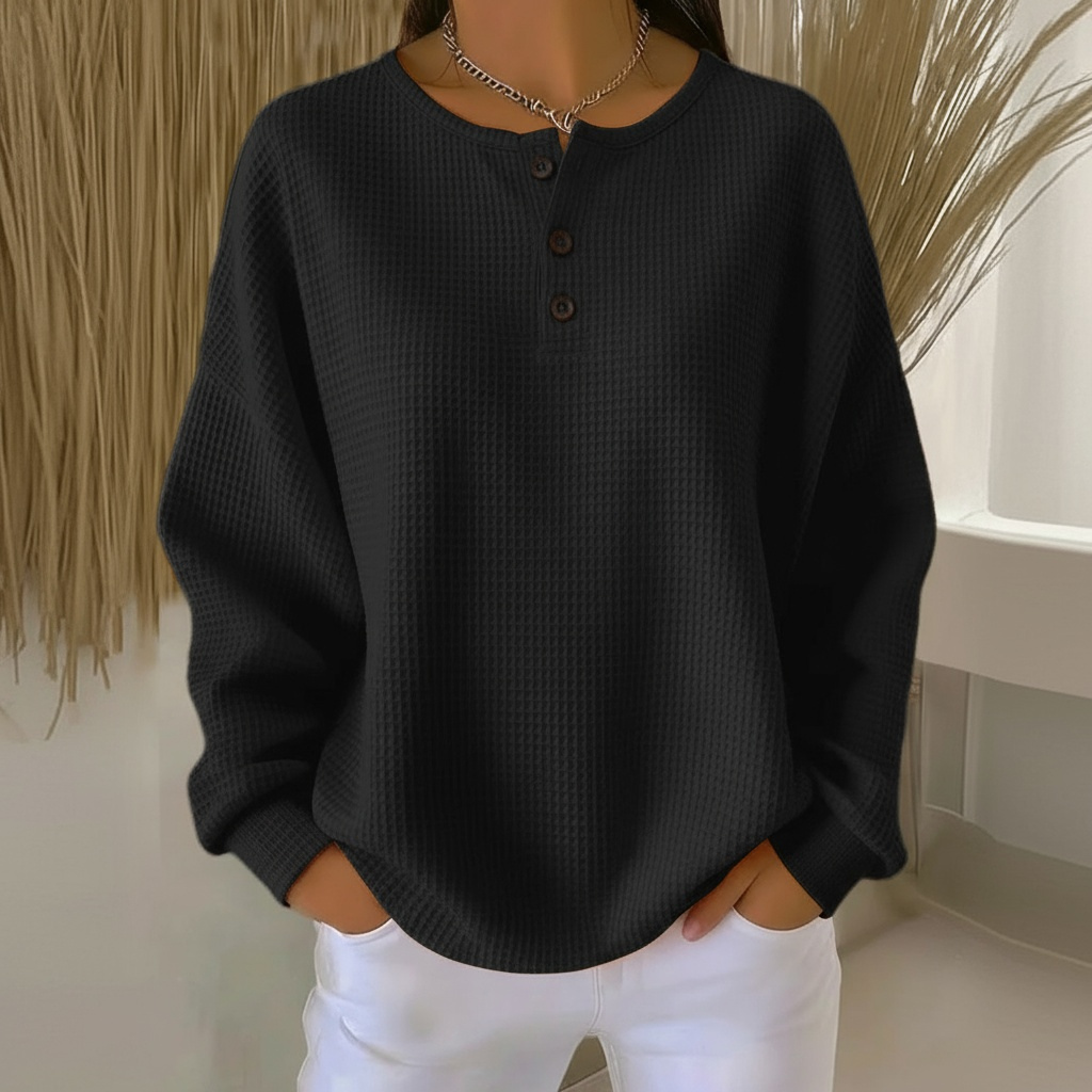 Amelia | Soft And Cozy Waffle Knit Sweater