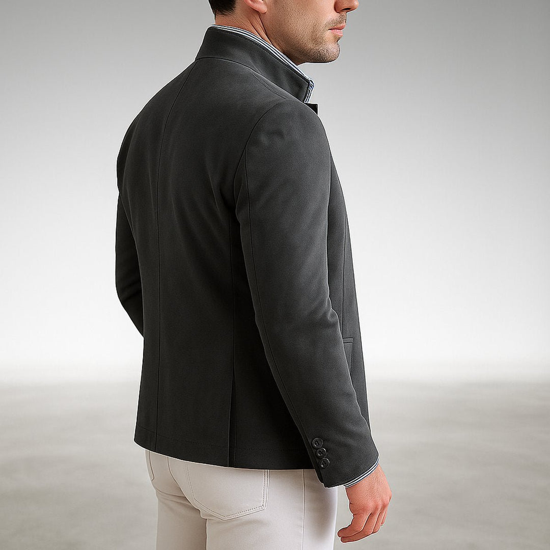 Owen | Mandarin-Collar Blazer Jacket for Men