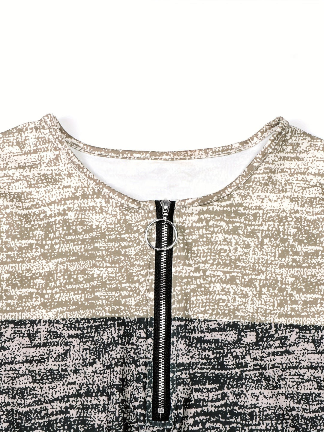 Ophelia | Colorblock Quarter-Zip Top – Effortless Everyday Style