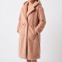 Sienna | Cozy Textured Quilted Teddy Coat with Refined Button Closure