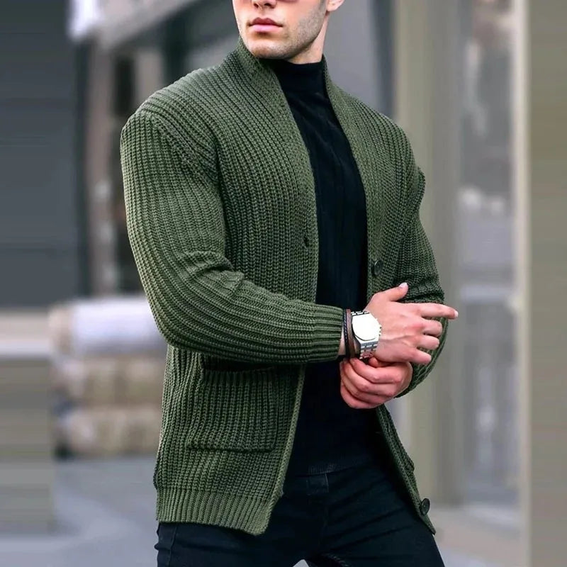 Ethan | Leichter und lässiger Urban-Utility-Strickcardigan