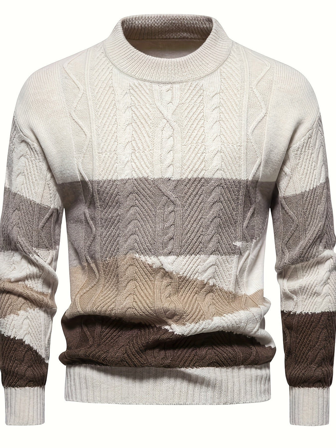 Simon | Textured Colour-Block Sweater for Men