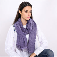 Mila | Elegant And Breathable Lace-Trimmed Scarve