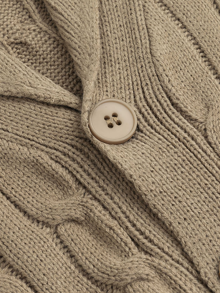 Walter | Shawl Collar Cardigan – Timeless Cable Knit Style