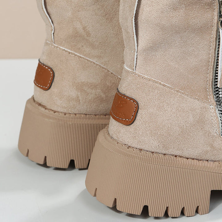 Olivia | Stivaletti in camoscio chic e confortevoli, senza lacci, per l'inverno