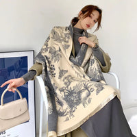 Livia | Luxurious And Versatile Floral Scarve