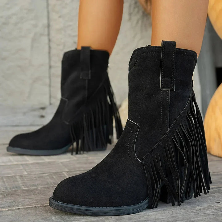 Isabella | Stivali da cowboy chic e classici con frange