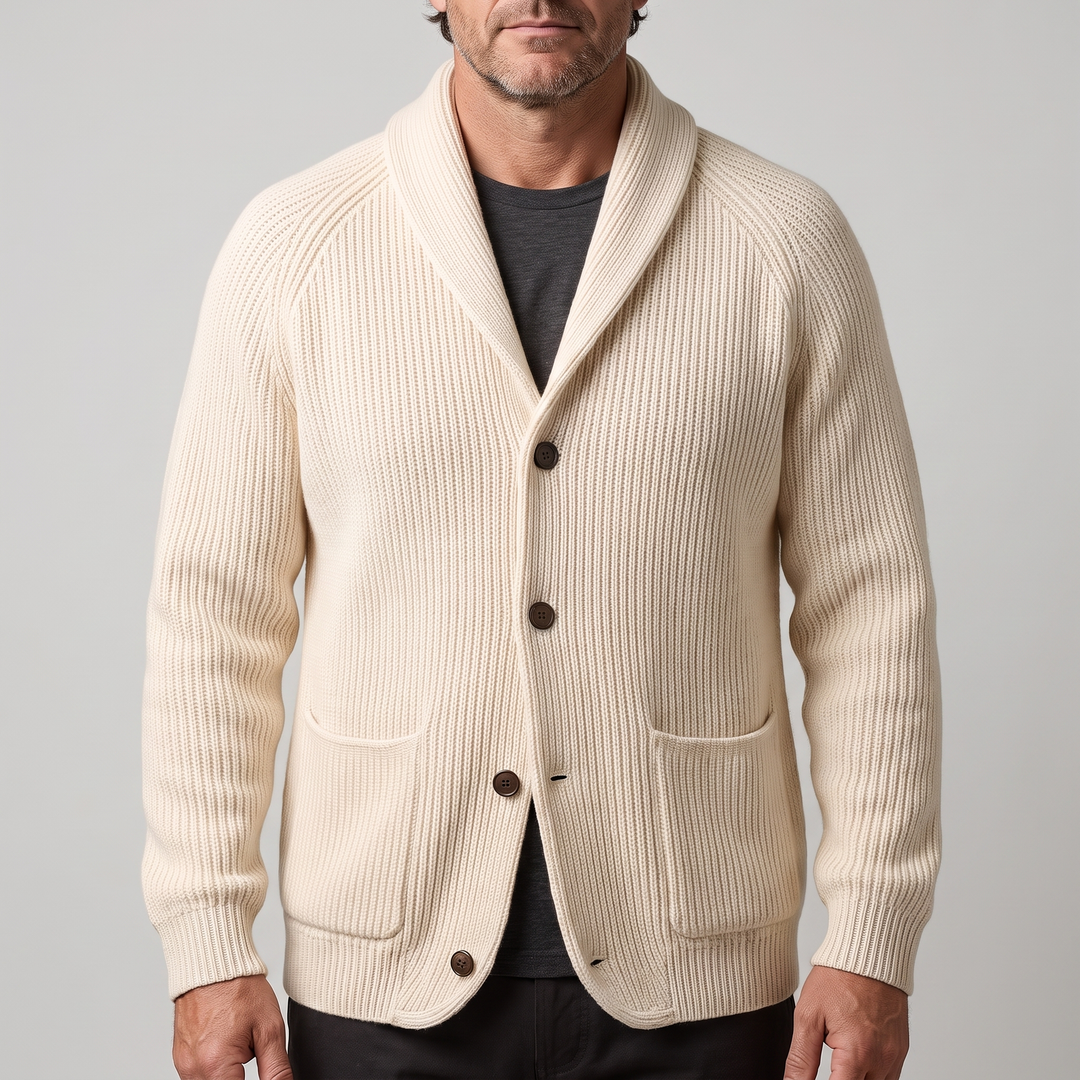 Ravine | Ribbed Knit Blazer – Versatile Smart-Casual Style for Men