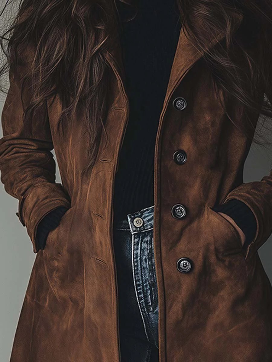 Victoria | Trench lungo doppiopetto elegante