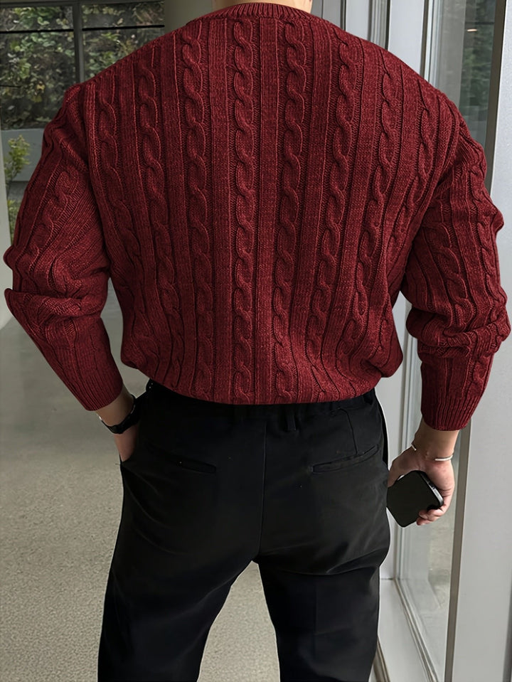 Jonas | Cable Knit Sweater – Everyday Comfort for Men