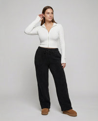 Ursula | Elegant Wide-Leg Fleece Pants for Cozy Everyday Style