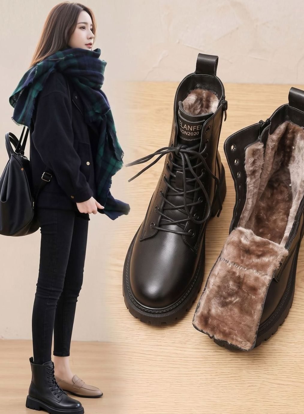 Elfriede | Ankle Boots – Warm Fur-Lined Women’s Style