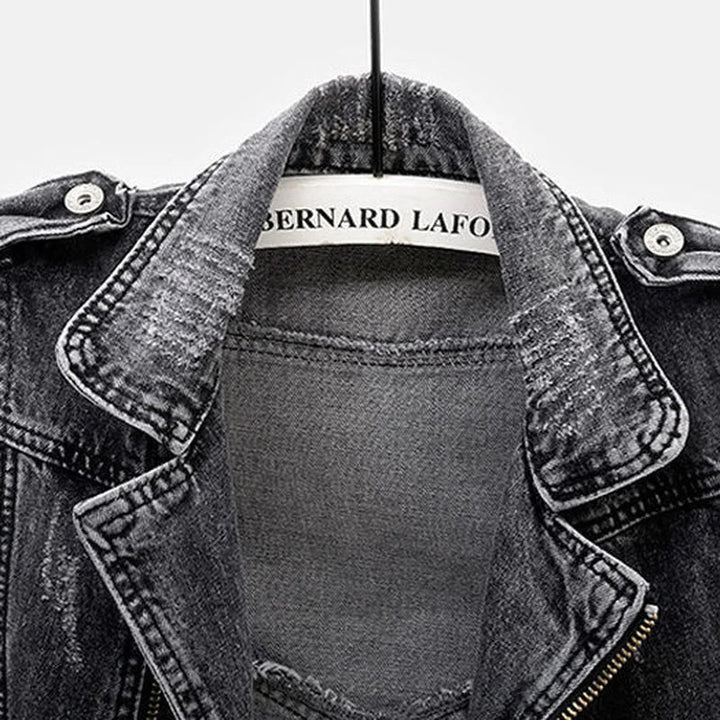 James | Gilet in denim vintage e alla moda effetto vissuto