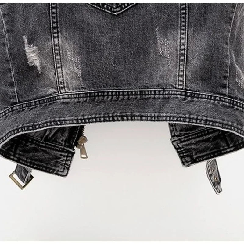 James | Gilet in denim vintage e alla moda effetto vissuto