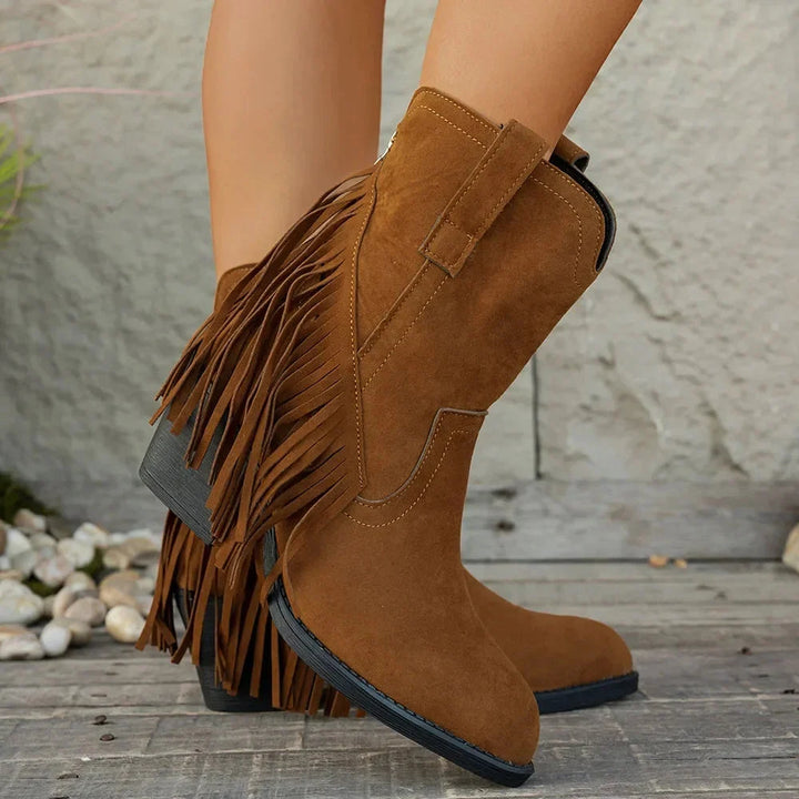 Isabella | Stivali da cowboy chic e classici con frange