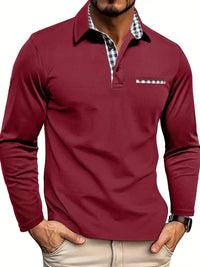 Kristian | Comfortable and Versatile Men's Long Sleeve Polo Shirt