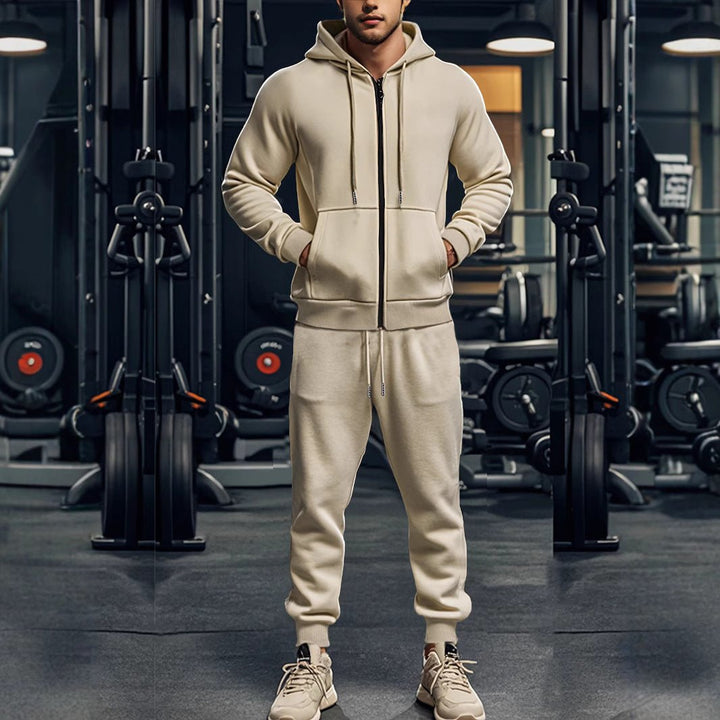 Drune | Men's Sports Tracksuit – Comfortable Zip-Up Hoodie