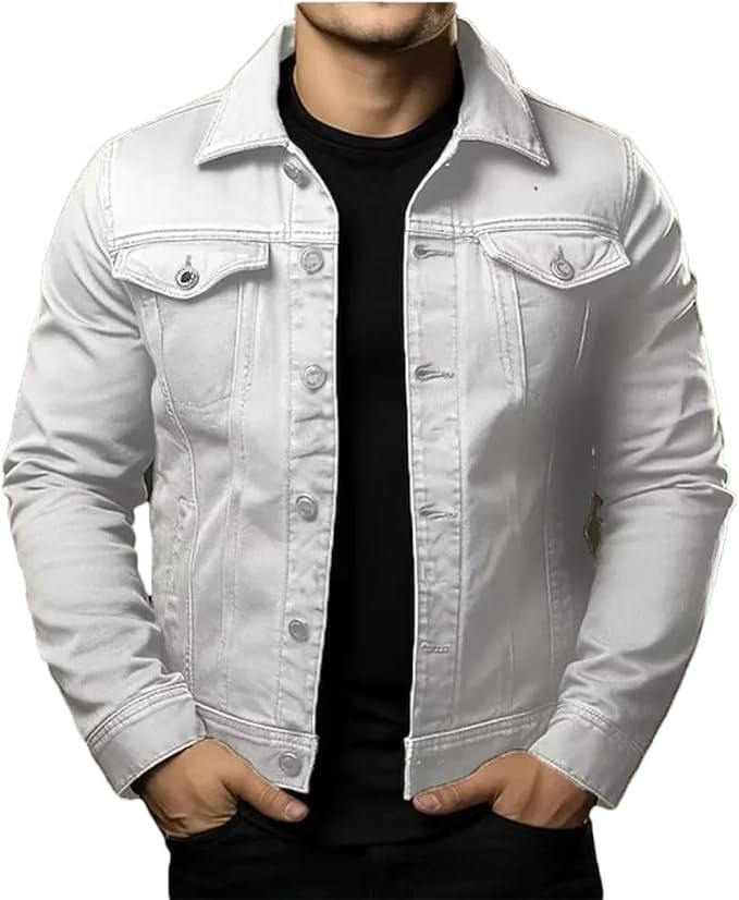 Gabriel | Classica Giacca di Jeans Elegante