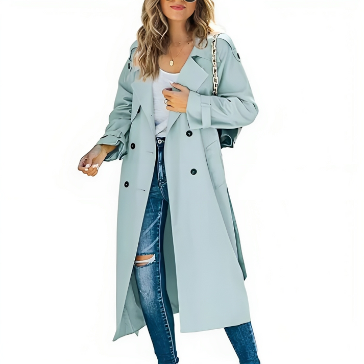 Freya | Trench rilassato e classico a doppio petto