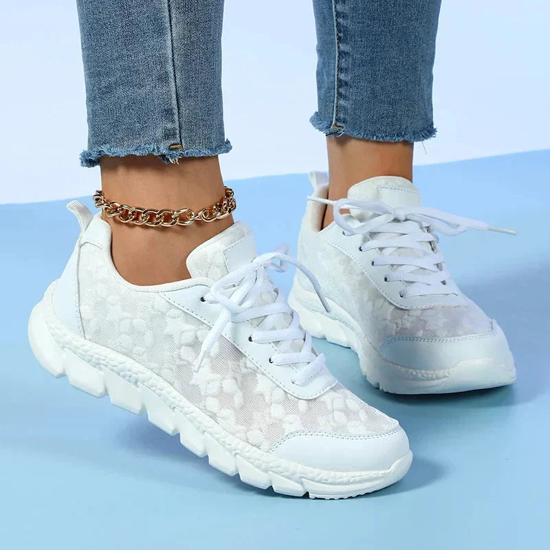 Emily | Sneakers ortopediche traspiranti e sostenitive in mesh, senza lacci